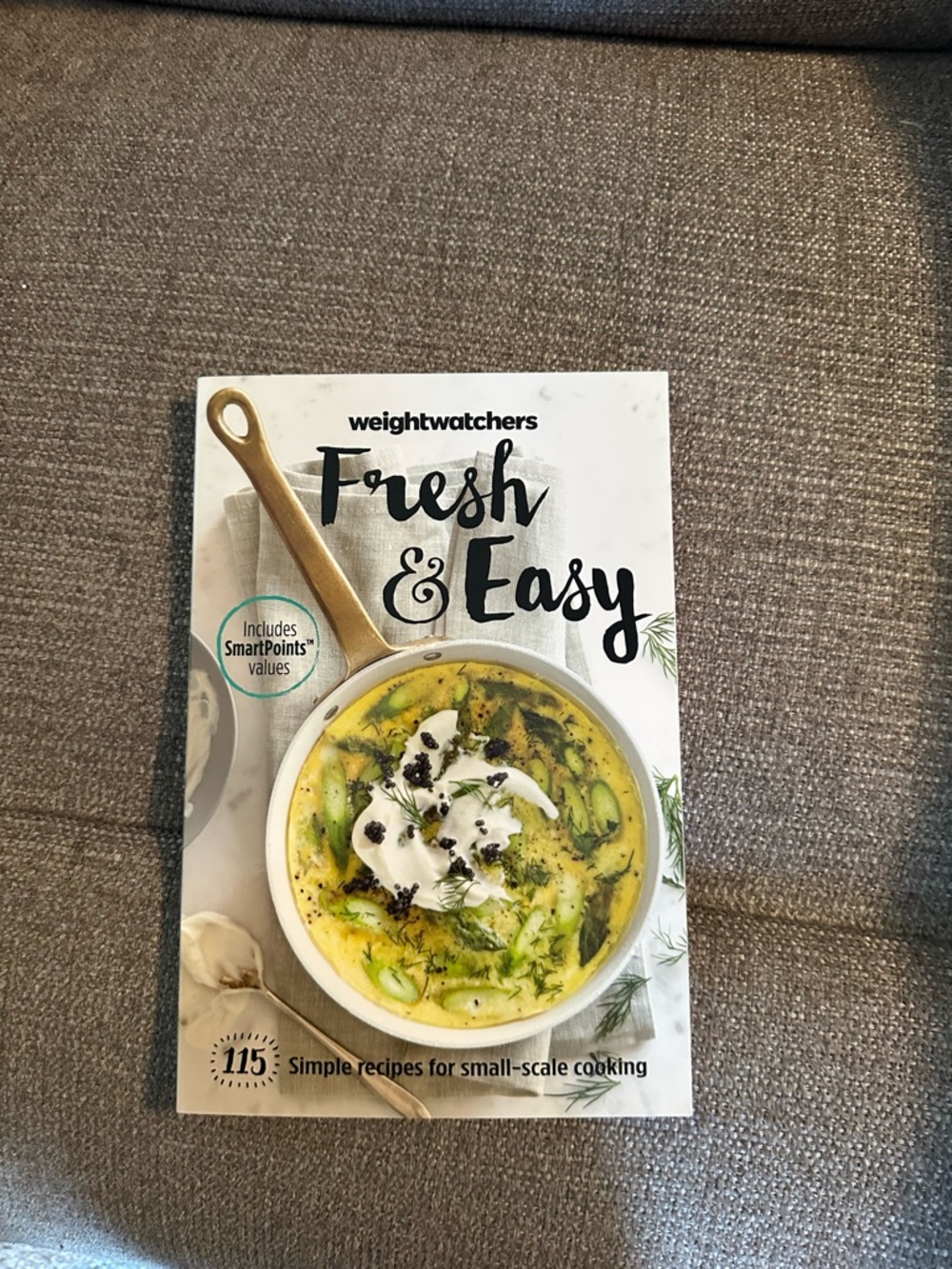 Weight Watchers Fresh & Easy Cookbook - White, Green & Gold Accents